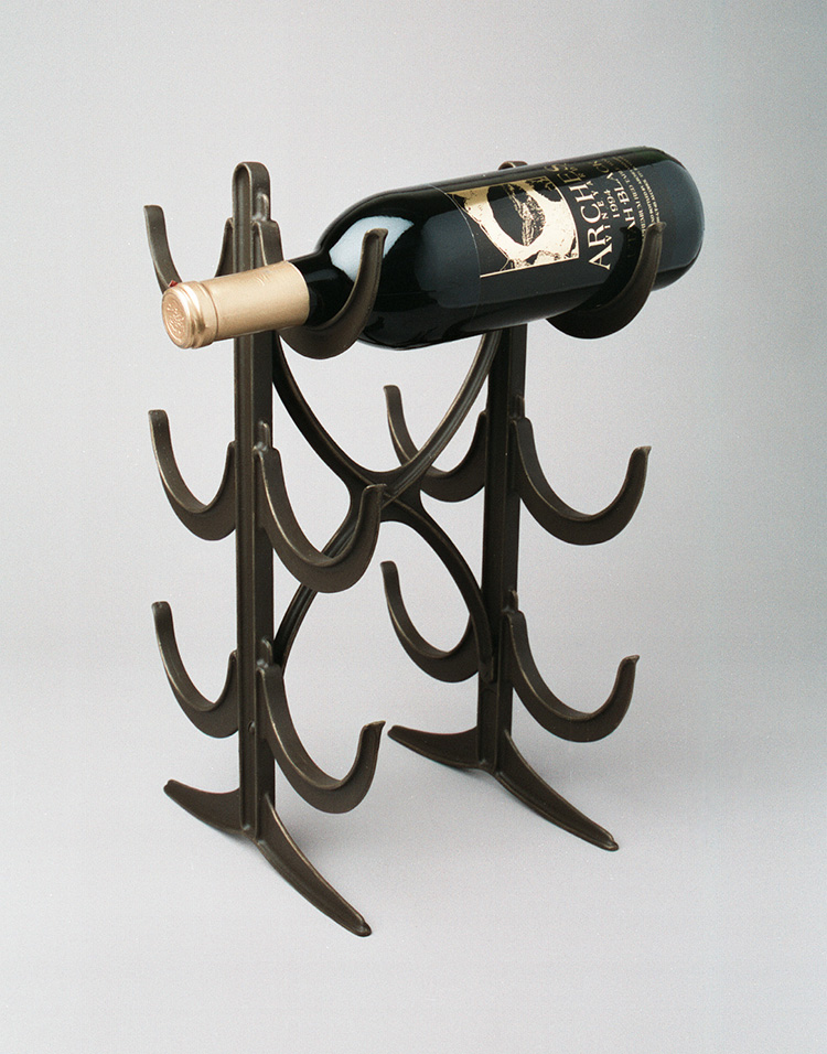 Cast Bronze Wine Rack